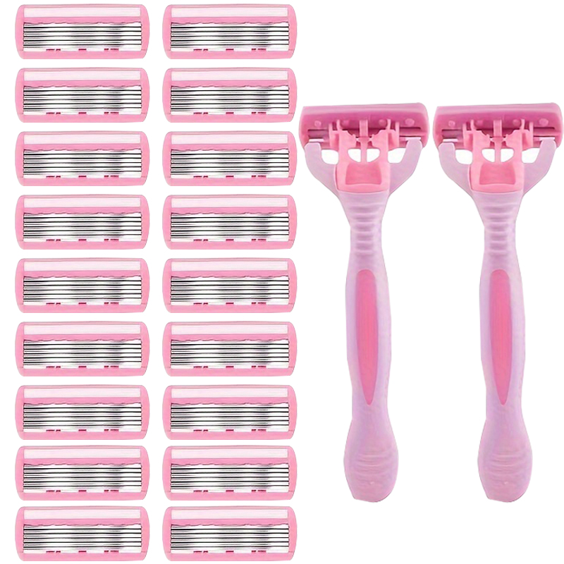 Straight Razor Safety - 6-laags veiligheidsscheermes voor vrouwen voor gezicht/benen/achterkant