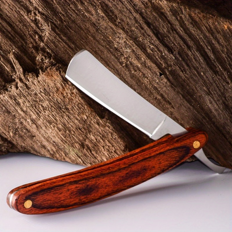 Straight Razor Safety - Retro Straight Cut Throat Scheermes Koolstofstaal