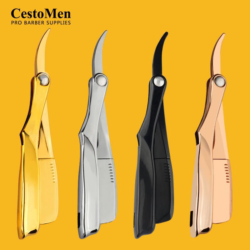 Straight Razor Safety - Salon Handleiding Baard Scheermes Opvouwbare Hand