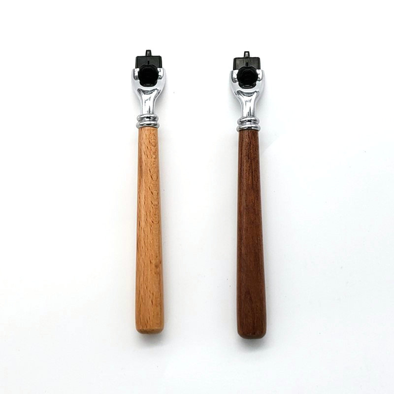 Straight Razor Safety - Heren houten handmatige scheermesjes met lange