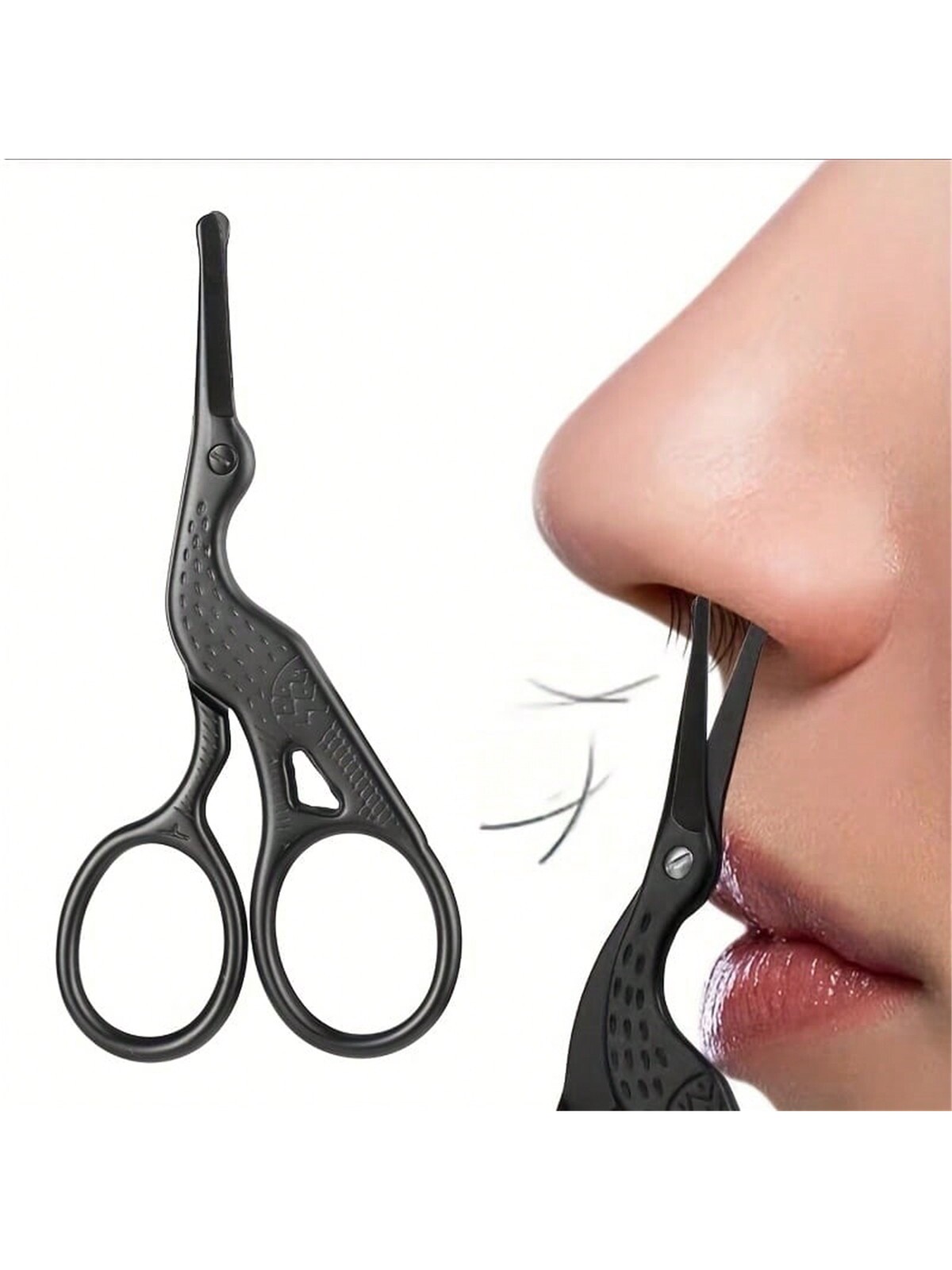 Nose Hair Trimmer - Neushaarschaar, roestvrijstalen trimmer met afgeronde punt,