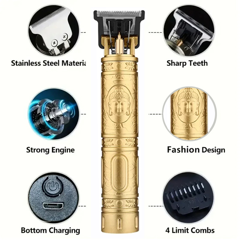 T9 Tondeuse met 4 geleidekamme - Beard Trimmer Cordless recensie en prijs