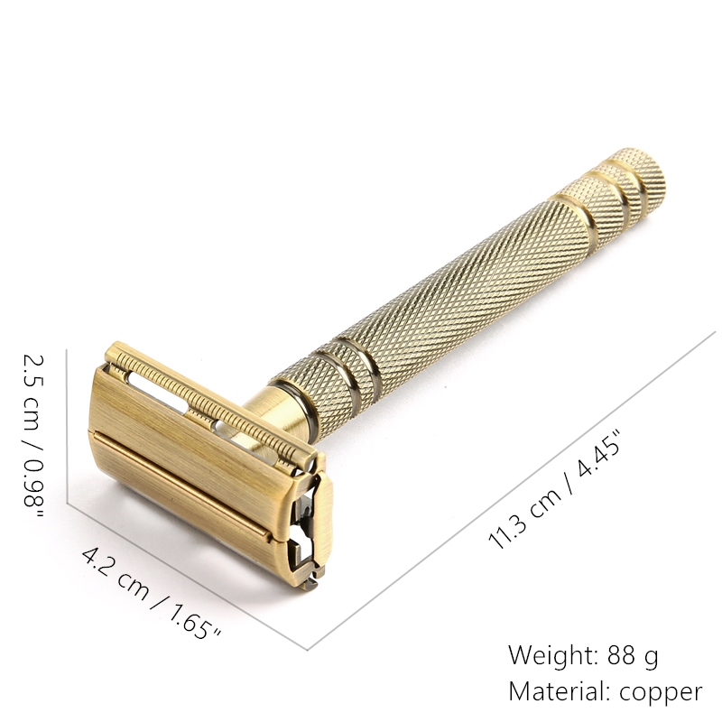 YINTAL Heren Brons Klassiek Du - Straight Razor Safety recensie en prijs