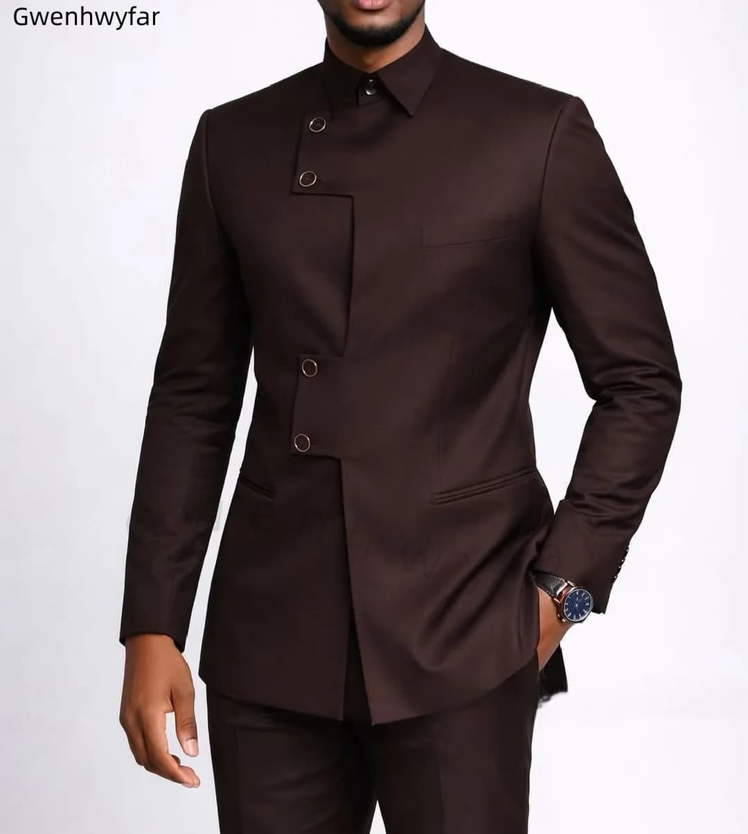 Gwenhwyar Mannen Ivoor Jacquar - Men'S Grooming Jacket recensie en prijs
