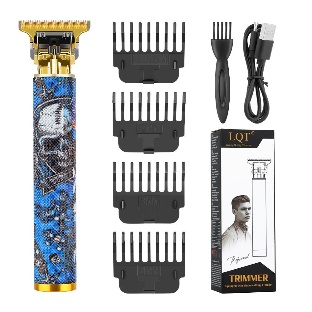 Retro Tattoo Skull Patroon Dra - Beard Trimmer Cordless recensie en prijs
