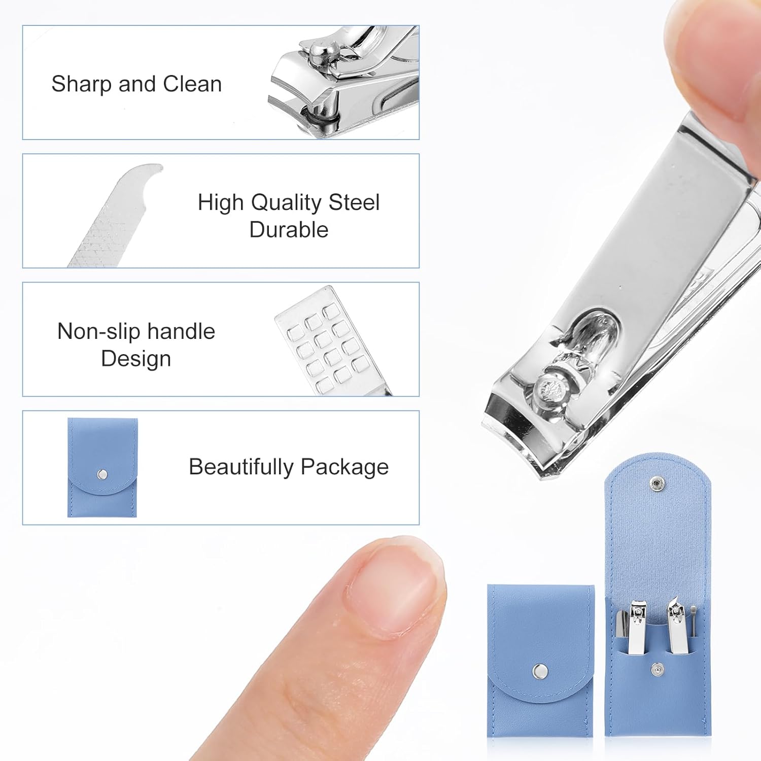 4-delige nagelknipperset, mani - Men'S Grooming Fingernails recensie en prijs